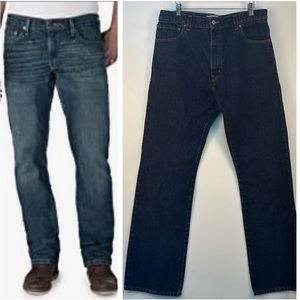 Levi's 517 100% Cotton Bootcut Jeans High Rise Red Tap Size 36 x 34